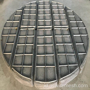 Gas Liquid Wire Mesh Demister Pad Demister Bentuk Persegi Panjang